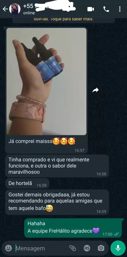 Depoimento cliente Fre Hálito